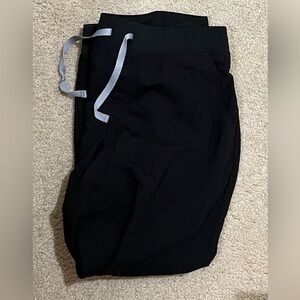 Black Zamora jogger figs scrub bottoms